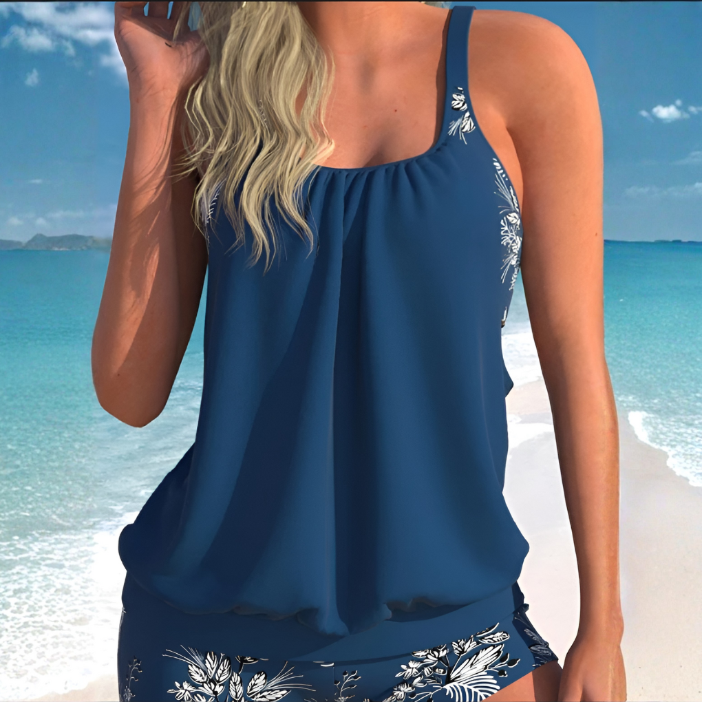 Printed High-Waist Bikini Set