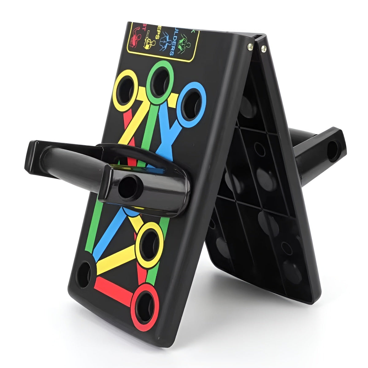 Professional Color-Coded Foldable Push-Up Board for Targeted Muscle Training