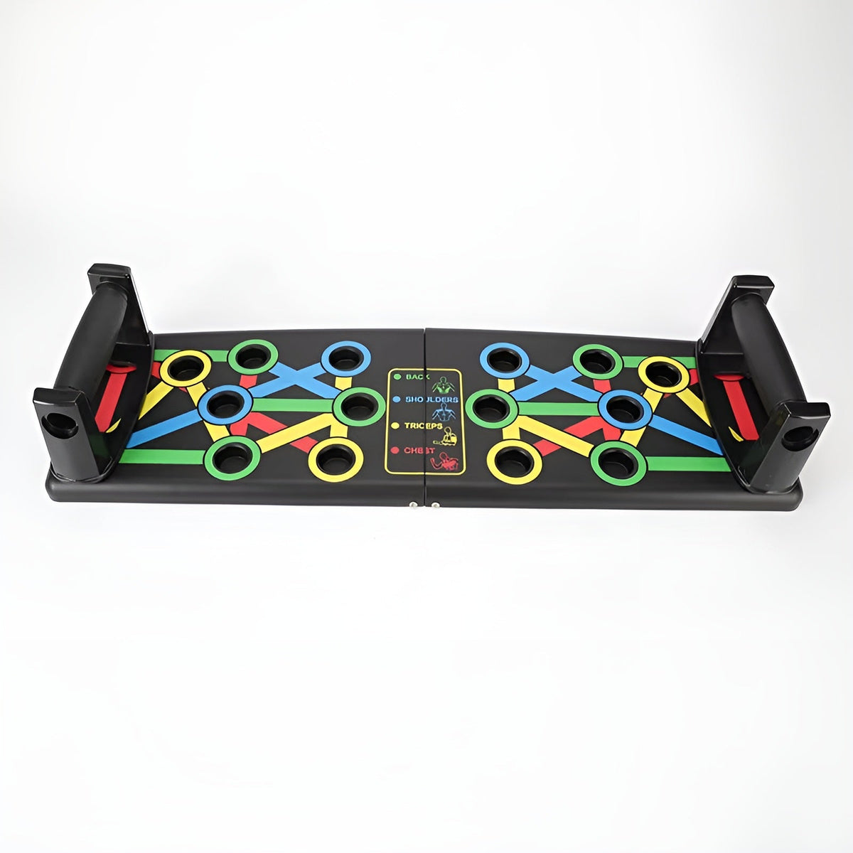 Professional Color-Coded Foldable Push-Up Board for Targeted Muscle Training