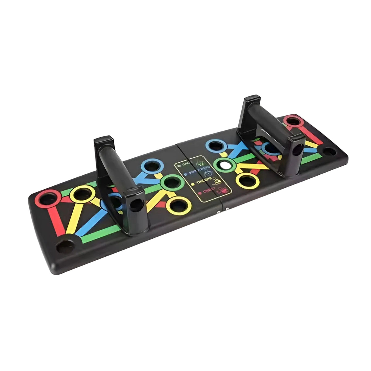 Professional Color-Coded Foldable Push-Up Board for Targeted Muscle Training