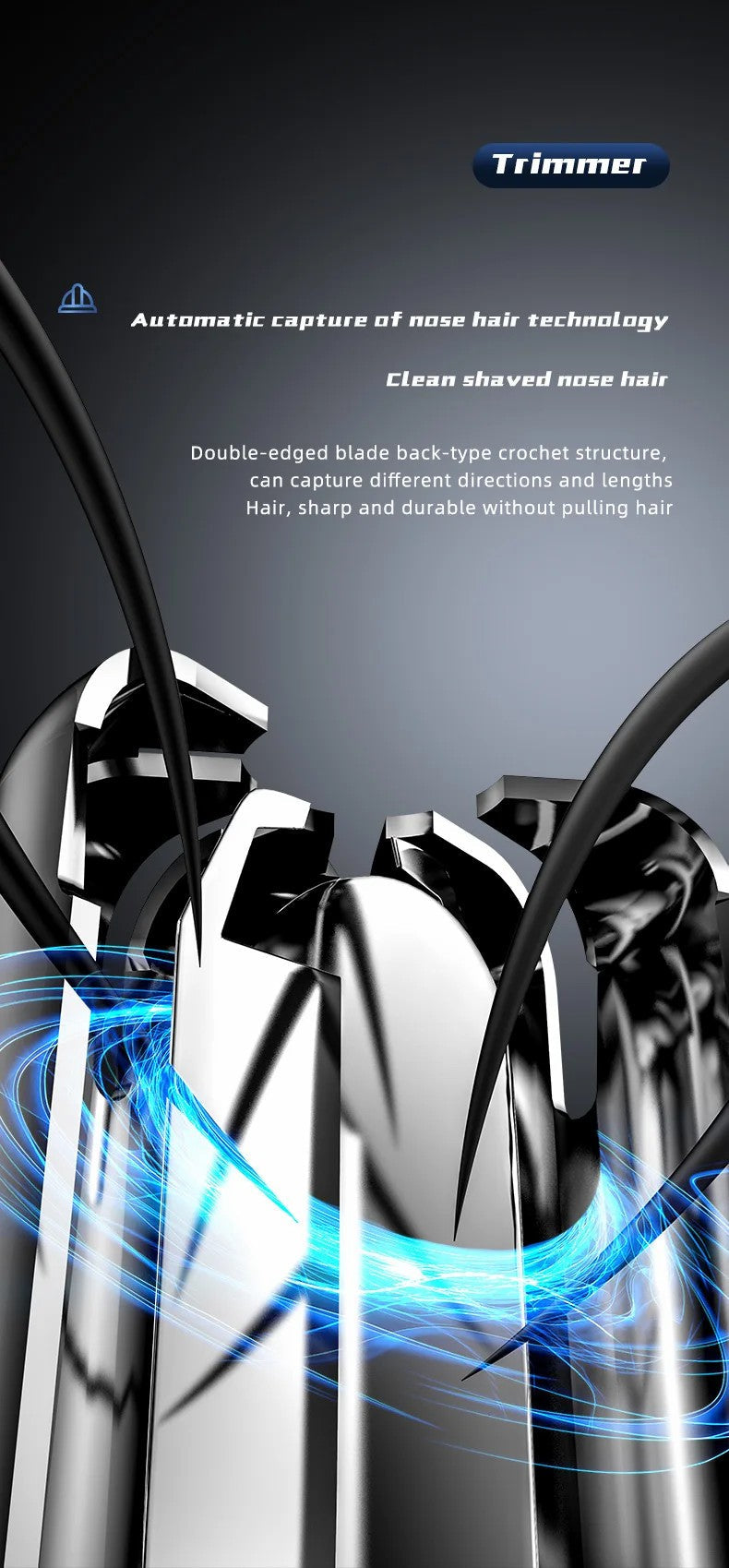 Professional Rechargeable Nose and Ear Hair Trimmer