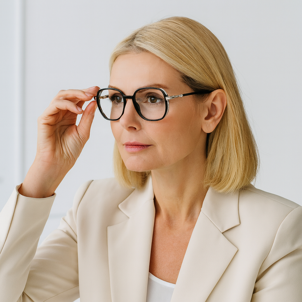 Progressive Reading Glasses with Blue Light Protection and Lightweight Frames