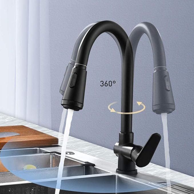 Pull-Out Kitchen Tap with Modern Functionality