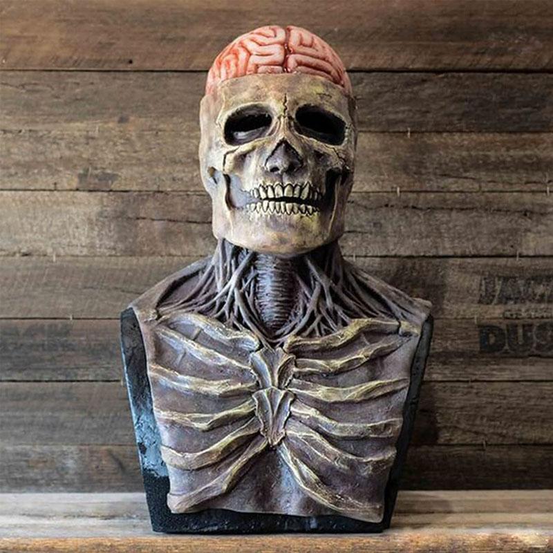 Realistic Scary Skeleton Halloween Costume Mask