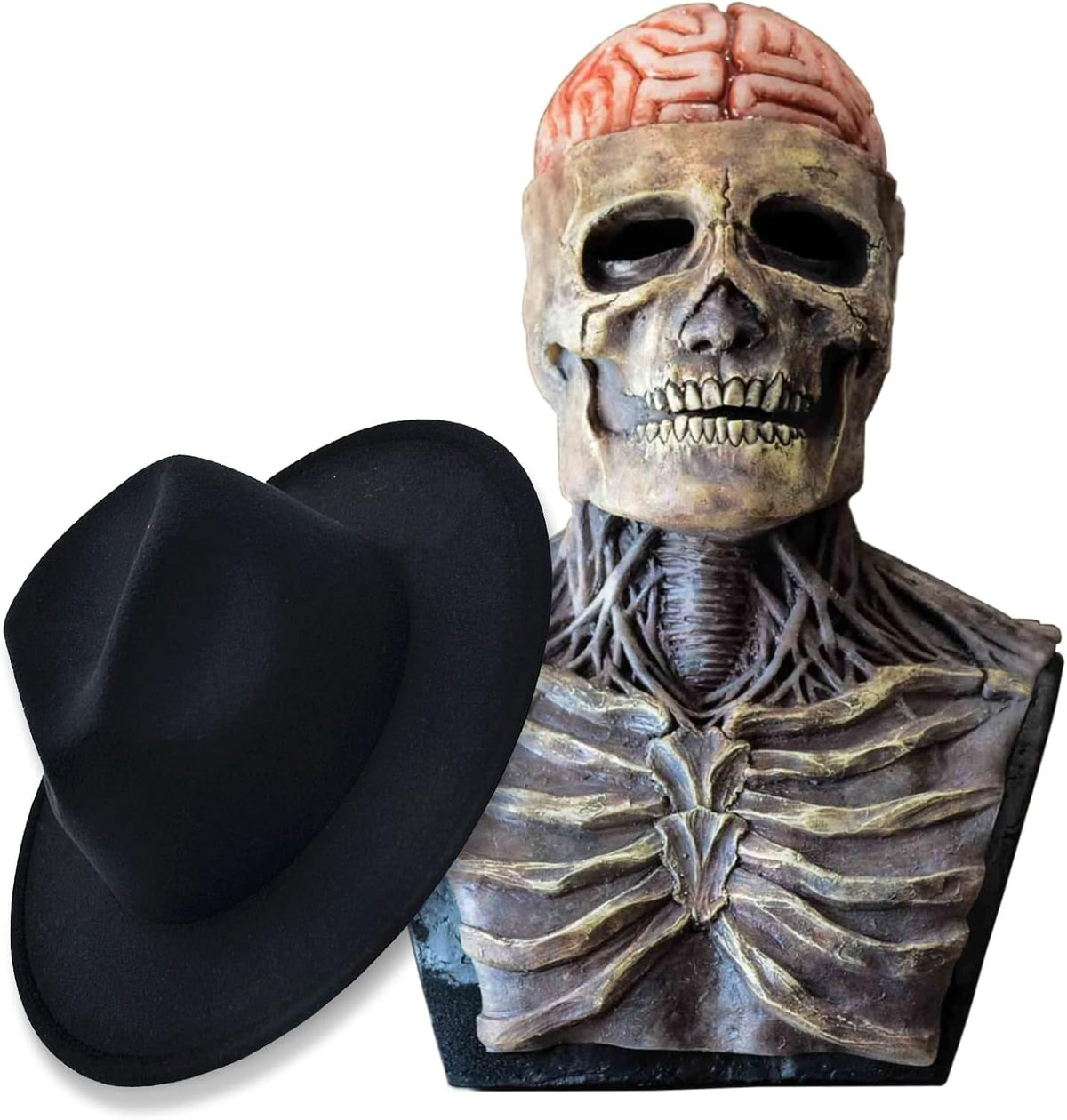 Realistic Scary Skeleton Halloween Costume Mask