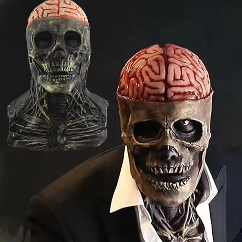 Realistic Scary Skeleton Halloween Costume Mask