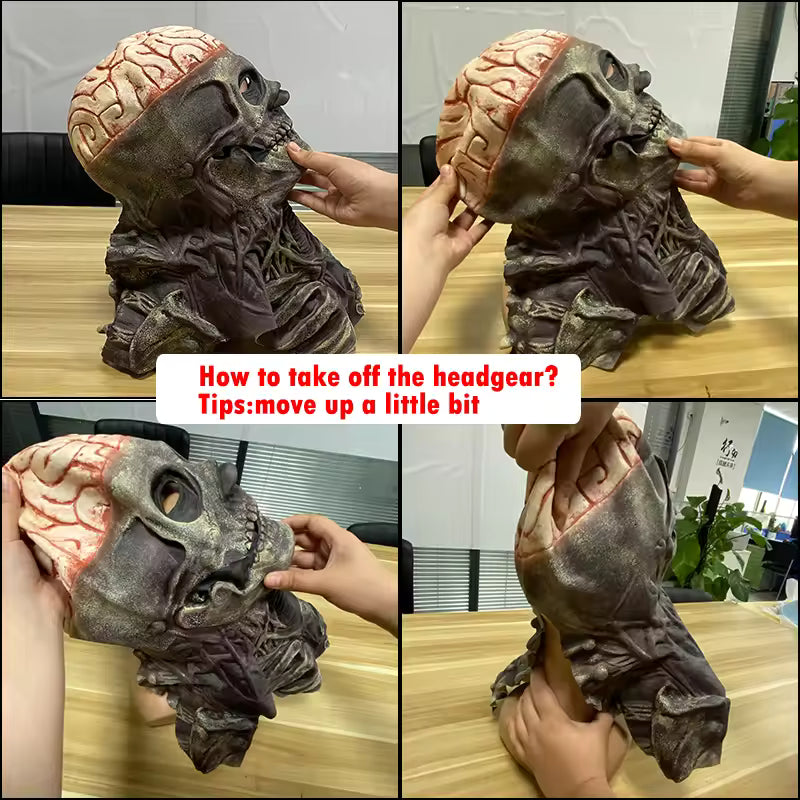 Realistic Scary Skeleton Halloween Costume Mask