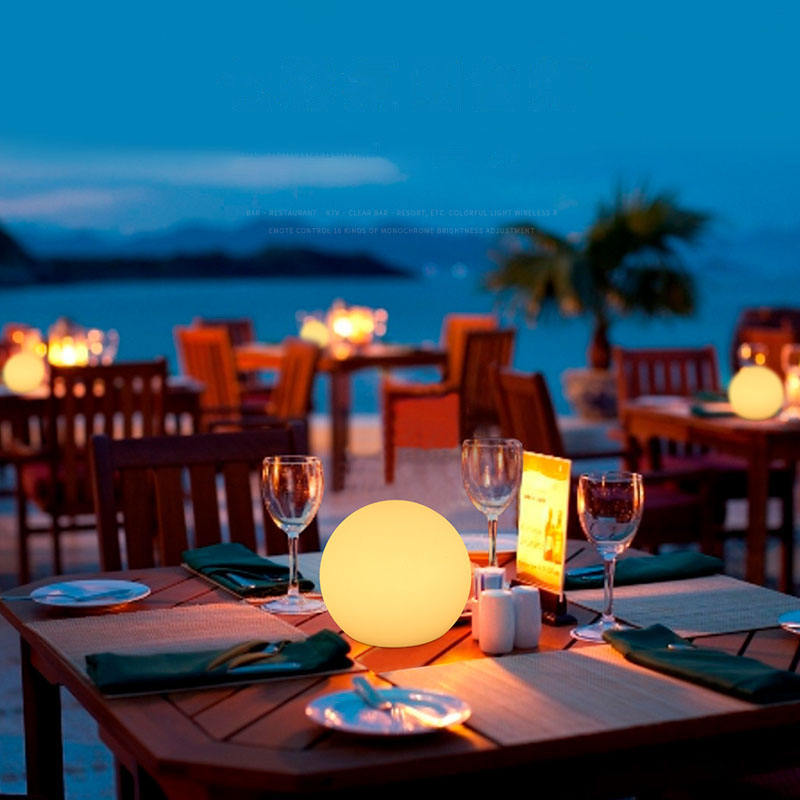 Rechargeable Cordless Spherical LED Ambient Table Lamp
