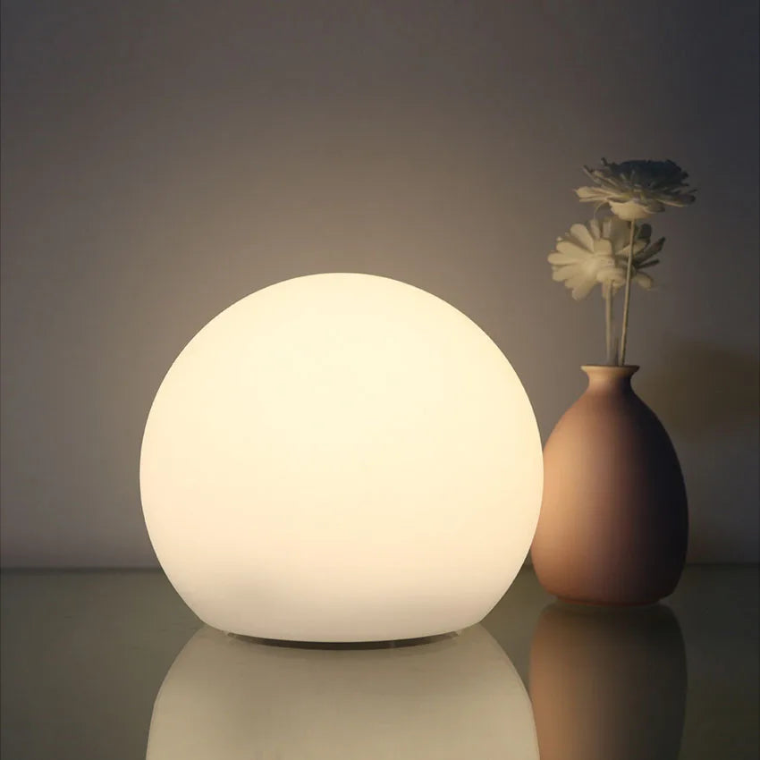 Rechargeable Cordless Spherical LED Ambient Table Lamp