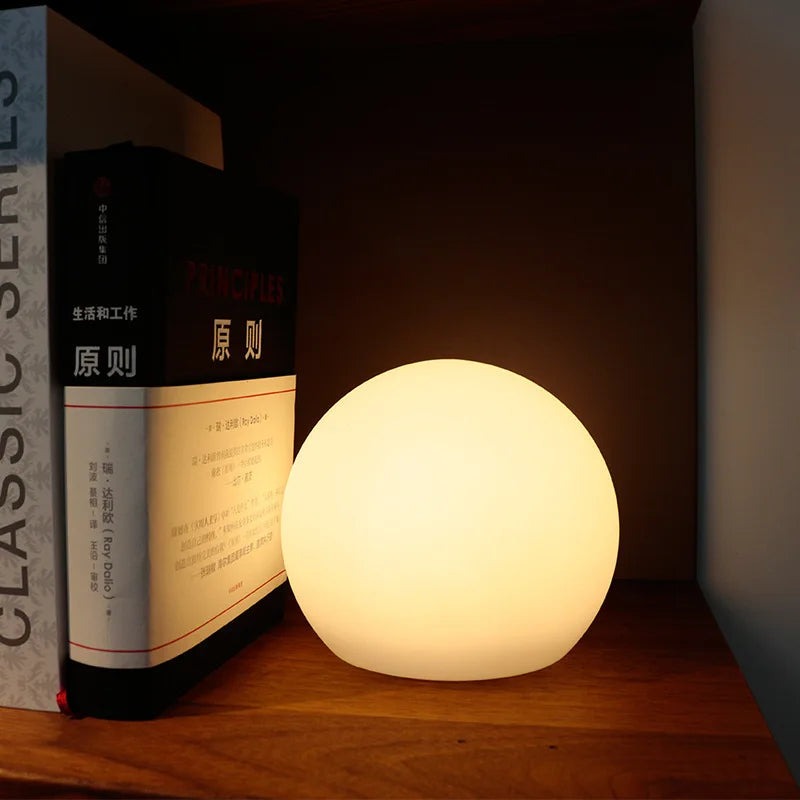 Rechargeable Cordless Spherical LED Ambient Table Lamp