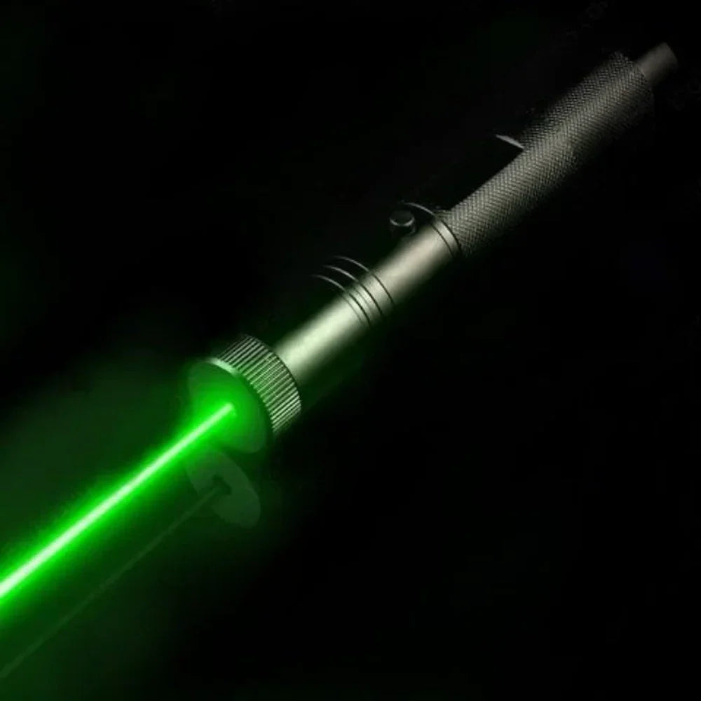 Rechargeable Laser Pointer with Adjustable Focus and Safety Lock – Long Range, USB Charging, Multiple Colors