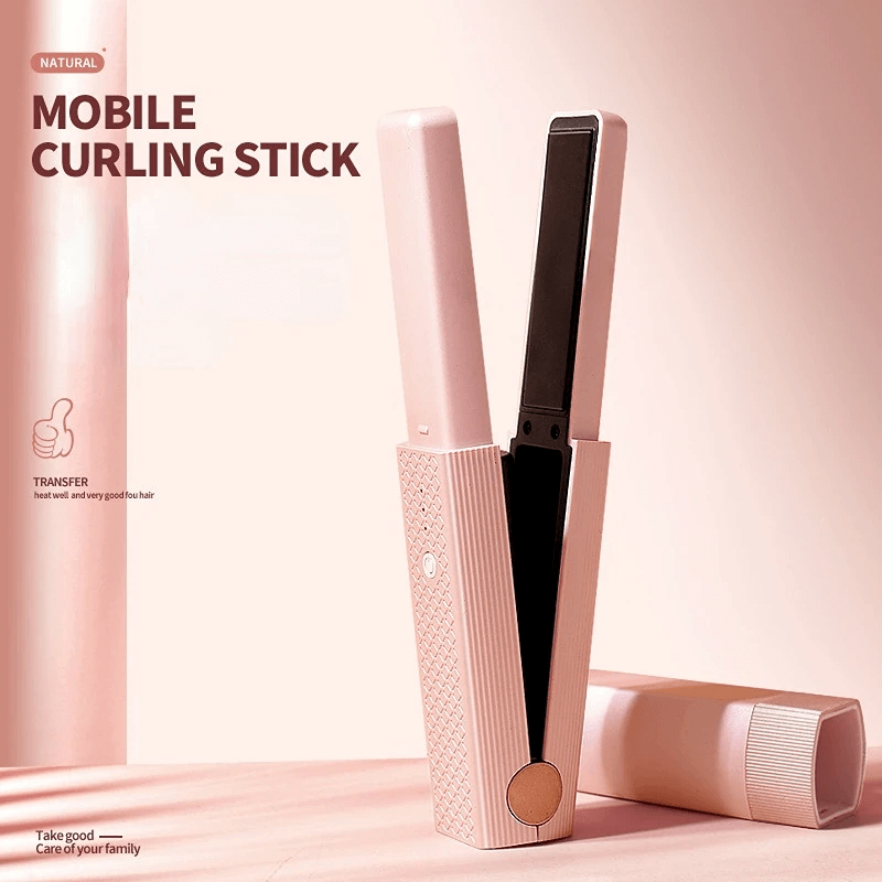 Rechargeable Mini Hair Straightener and Curler