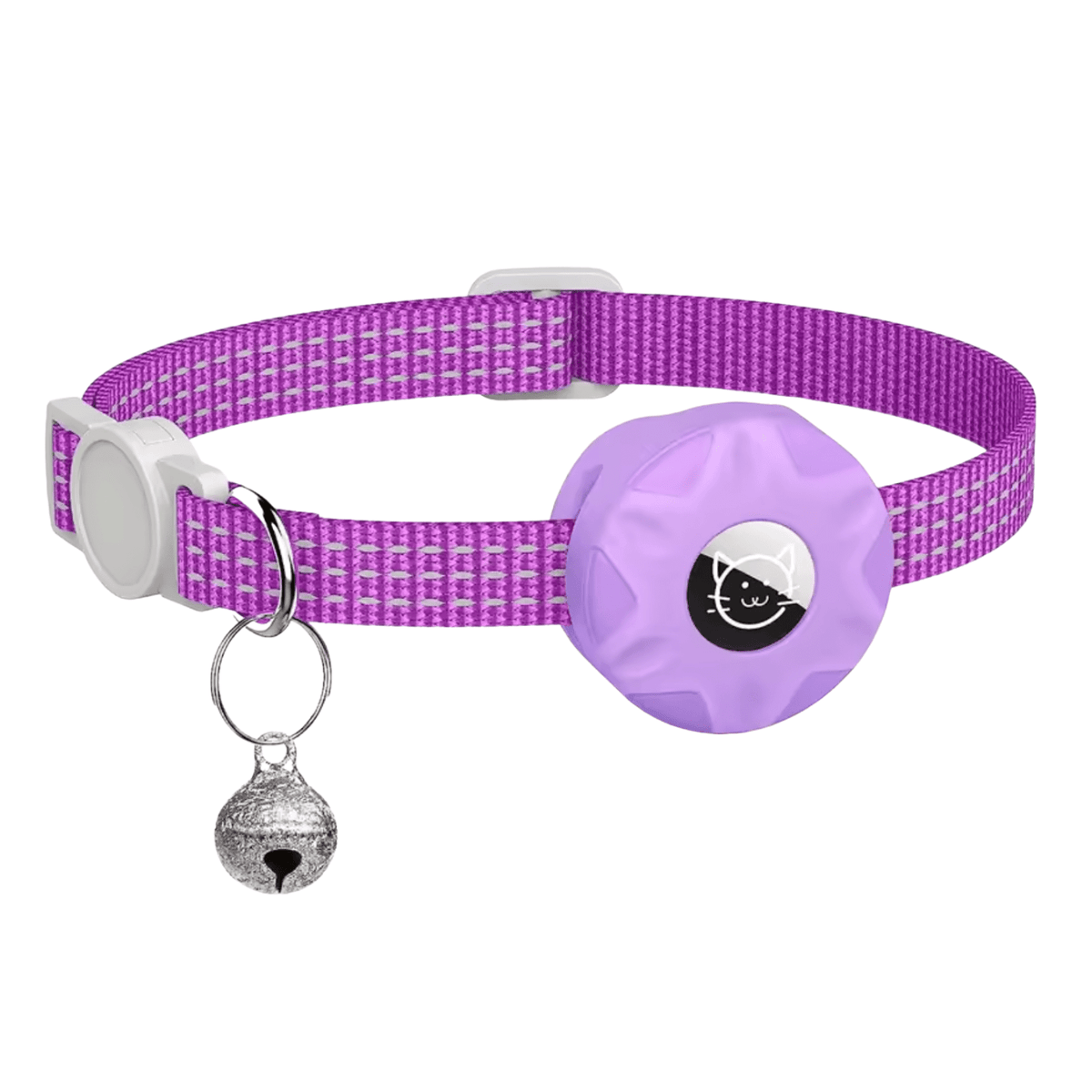 Reflective Cat Collar with Bluetooth Tracker for Increased Safety