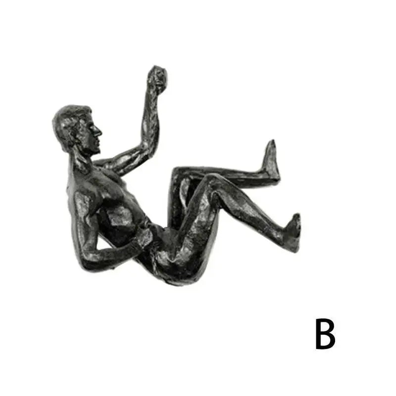 Resin Rock Climbing Man Wall Decoration