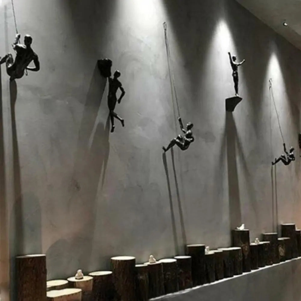Resin Rock Climbing Man Wall Decoration