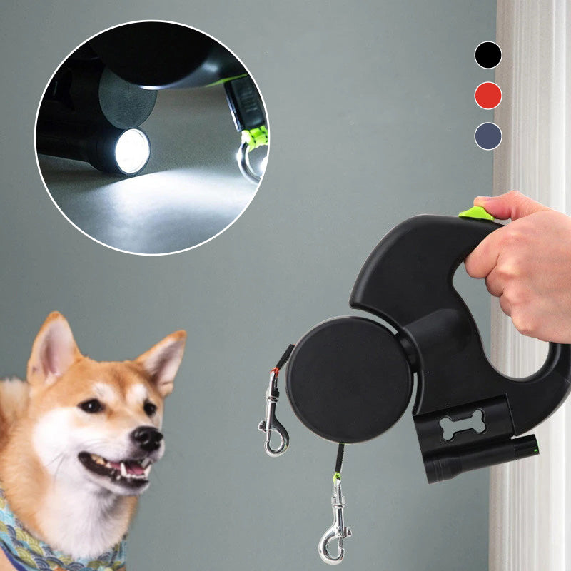 Retractable Double Pet Leash
