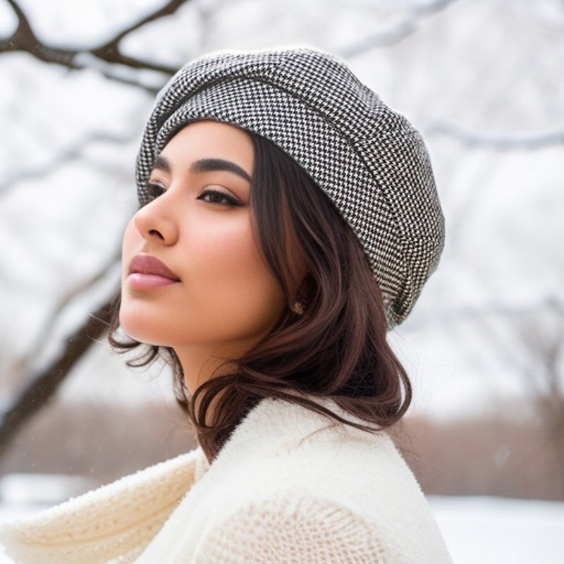 Retro Beret – Stylish Winter Hat for Cold Days