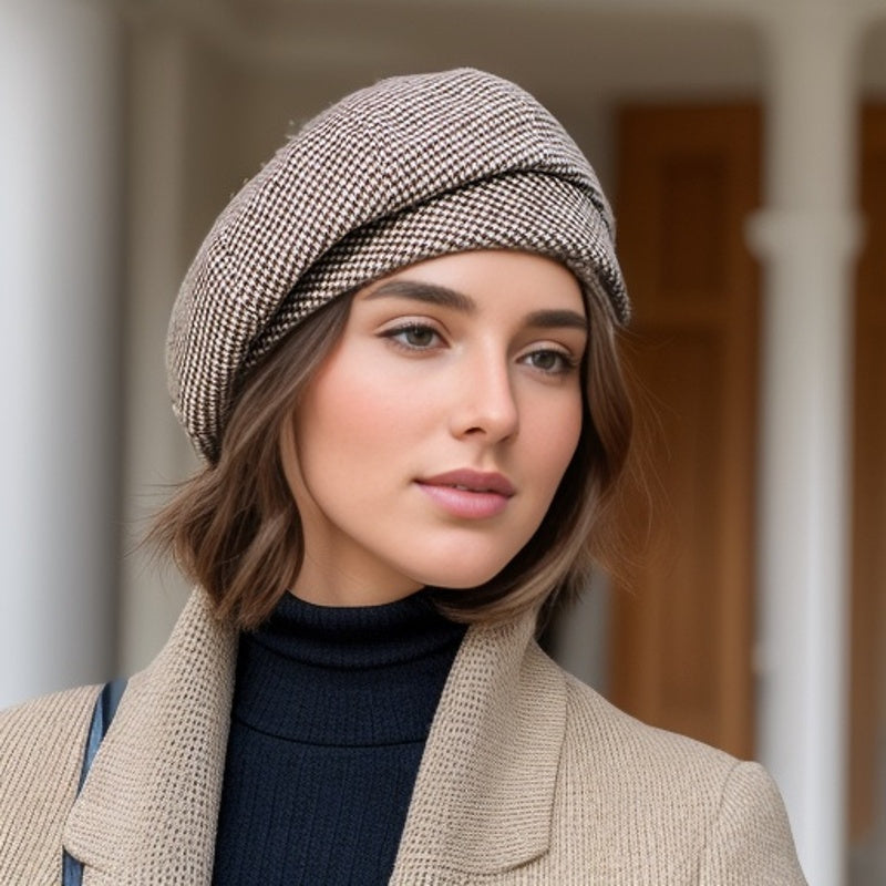 Retro Beret – Stylish Winter Hat for Cold Days