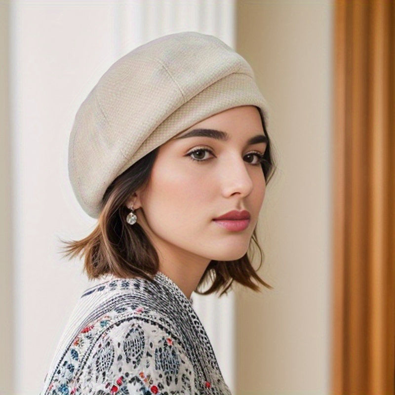 Retro Beret – Stylish Winter Hat for Cold Days