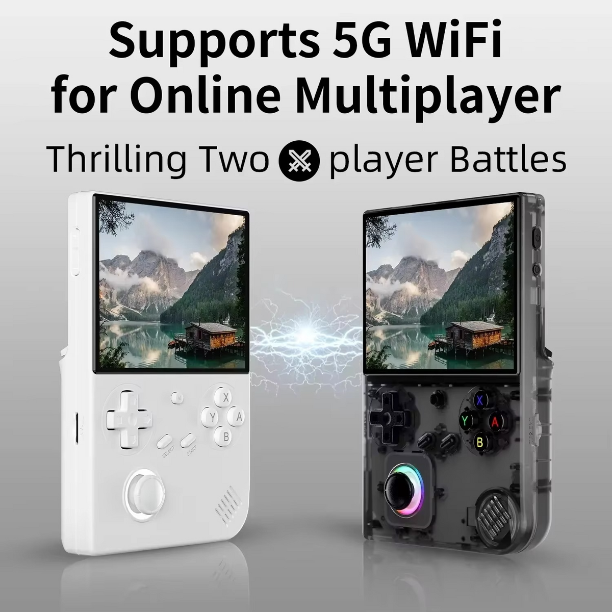 Retro Handheld Gaming Console with 4-Inch IPS Screen & WiFi