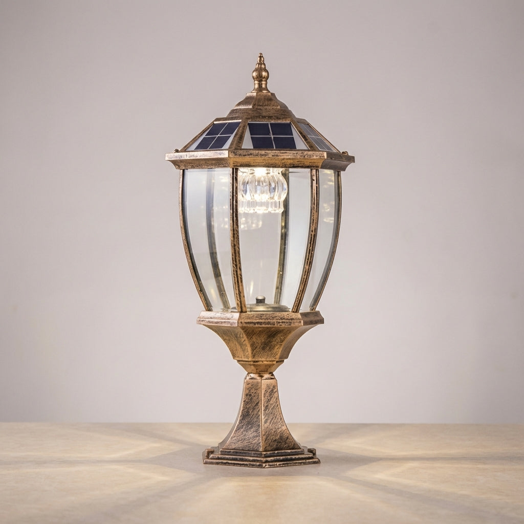 Retro Hexagonal Outdoor Lantern