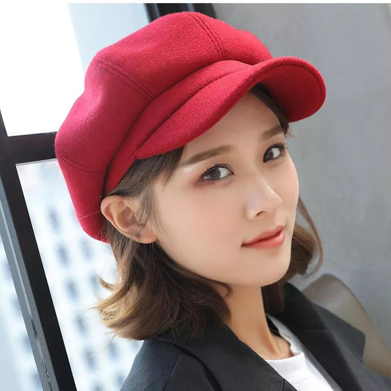 Retro Newsboy Cap