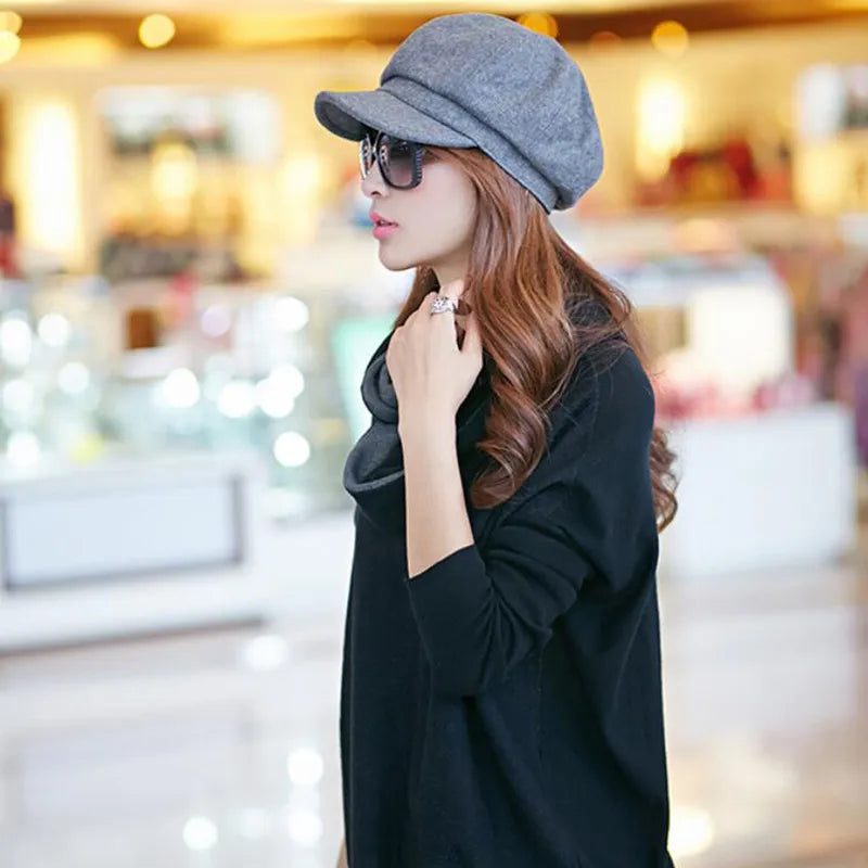Retro Newsboy Cap