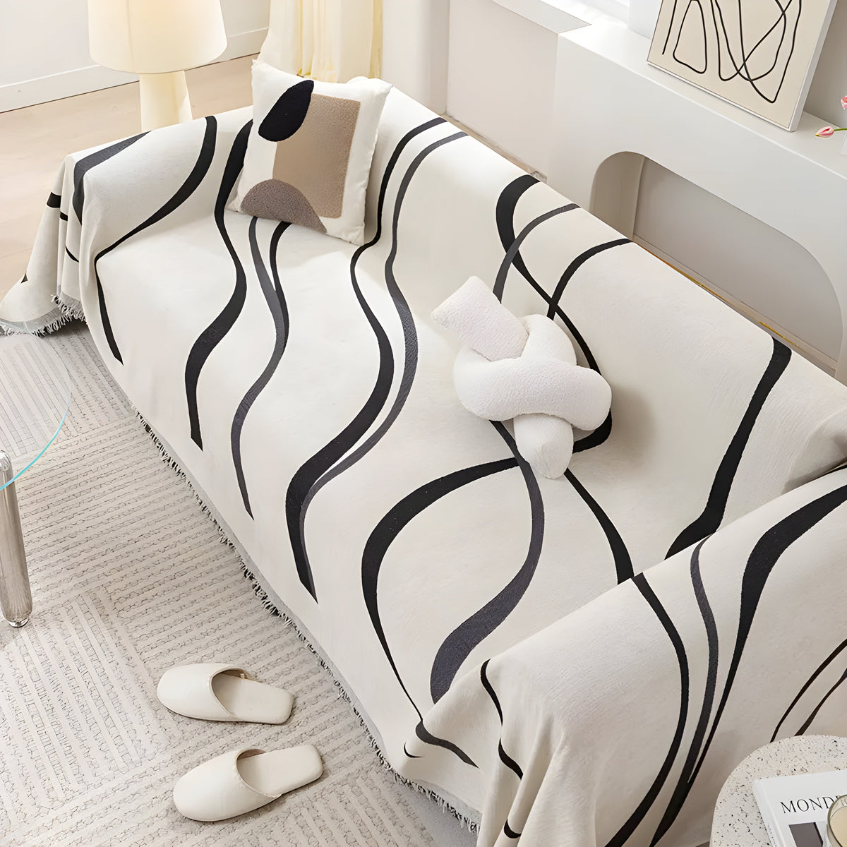 Reversible Sofa Throw - LuxeFlip