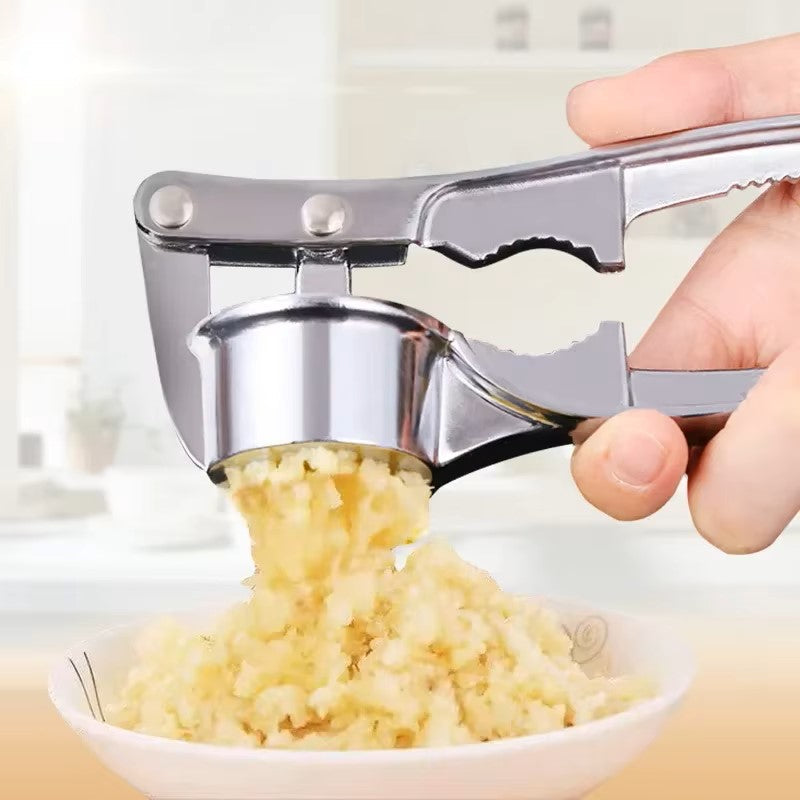 Robust Stainless Steel Garlic Press