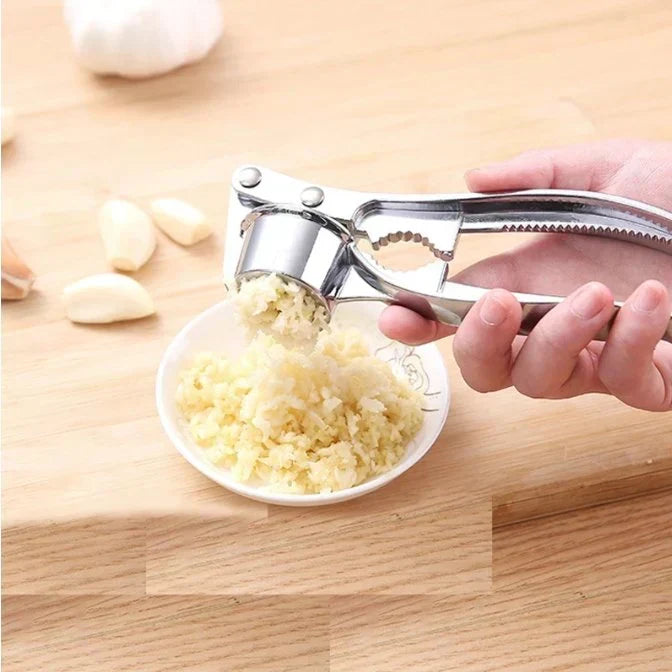 Robust Stainless Steel Garlic Press