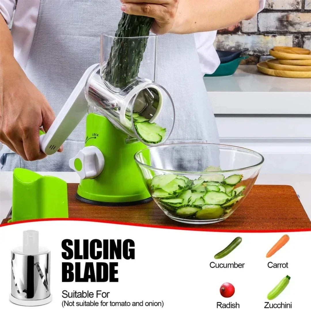 Rotary Vegetable Cutter and Slicer