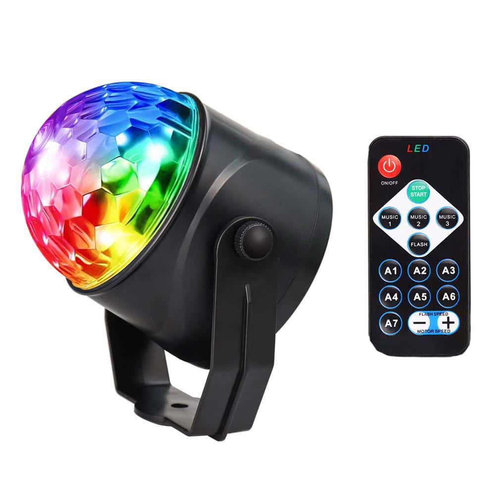 Rotating LED Disco Ball with Remote Control