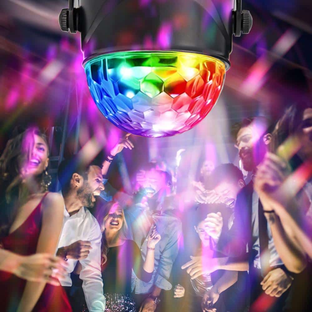 Rotating LED Disco Ball with Remote Control