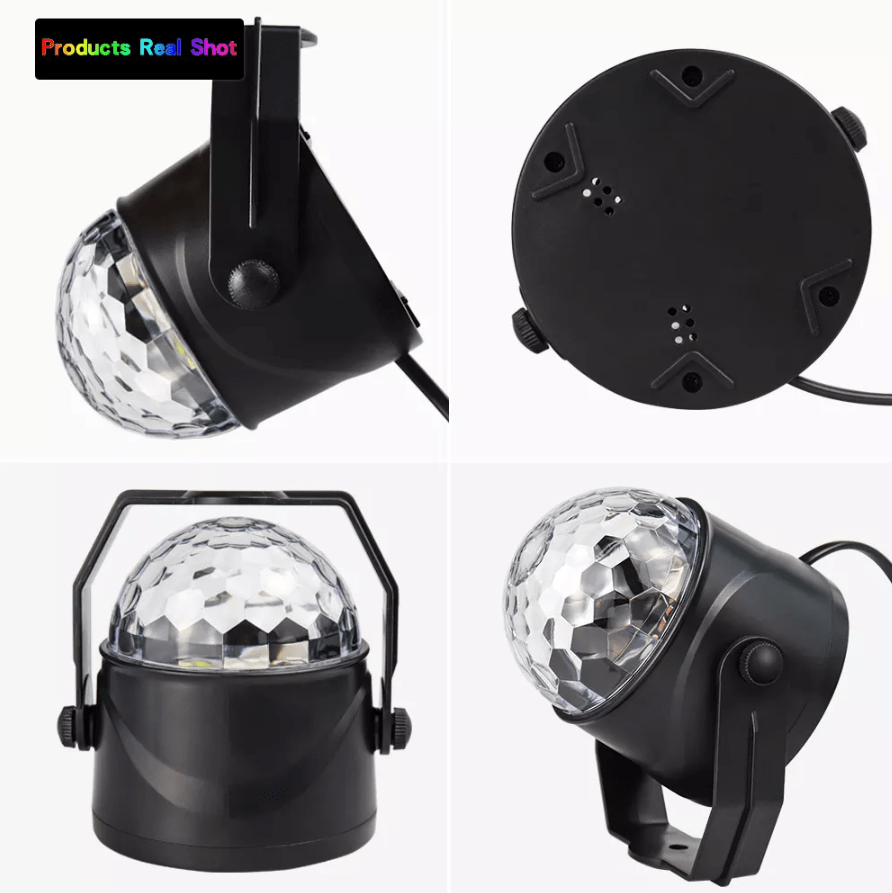 Rotating LED Disco Ball with Remote Control