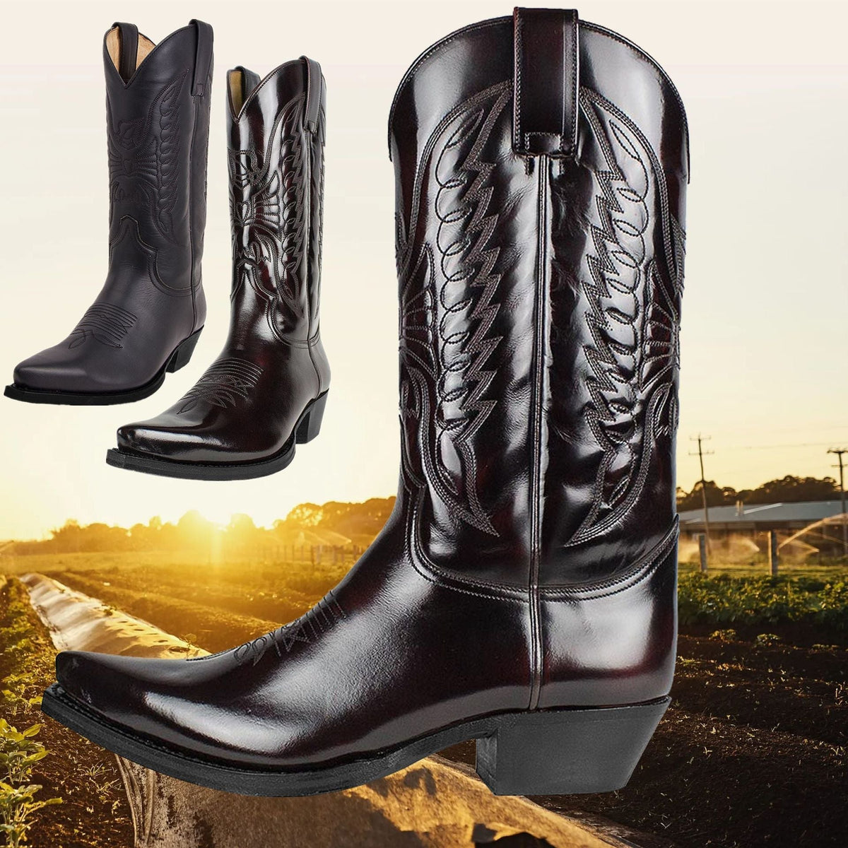 Rugged Western Boots
