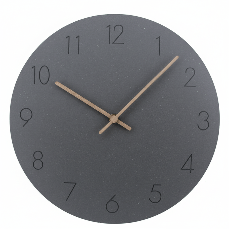 Scandinavian Design Wall Clock with Silent Movement