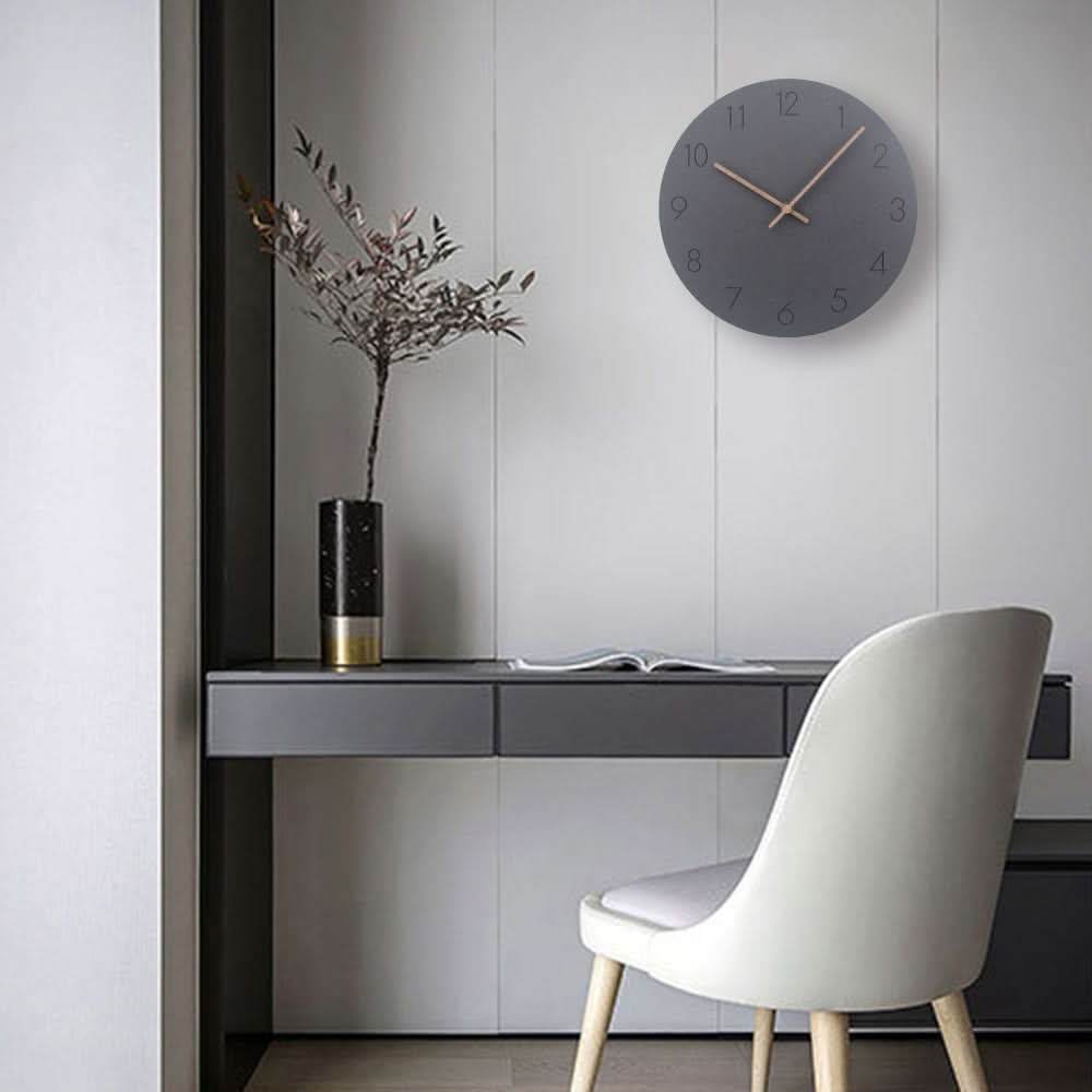 Scandinavian Design Wall Clock with Silent Movement