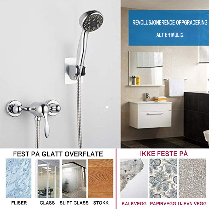 Self-Adhesive Adjustable Shower Head Holder | Easy Installation
