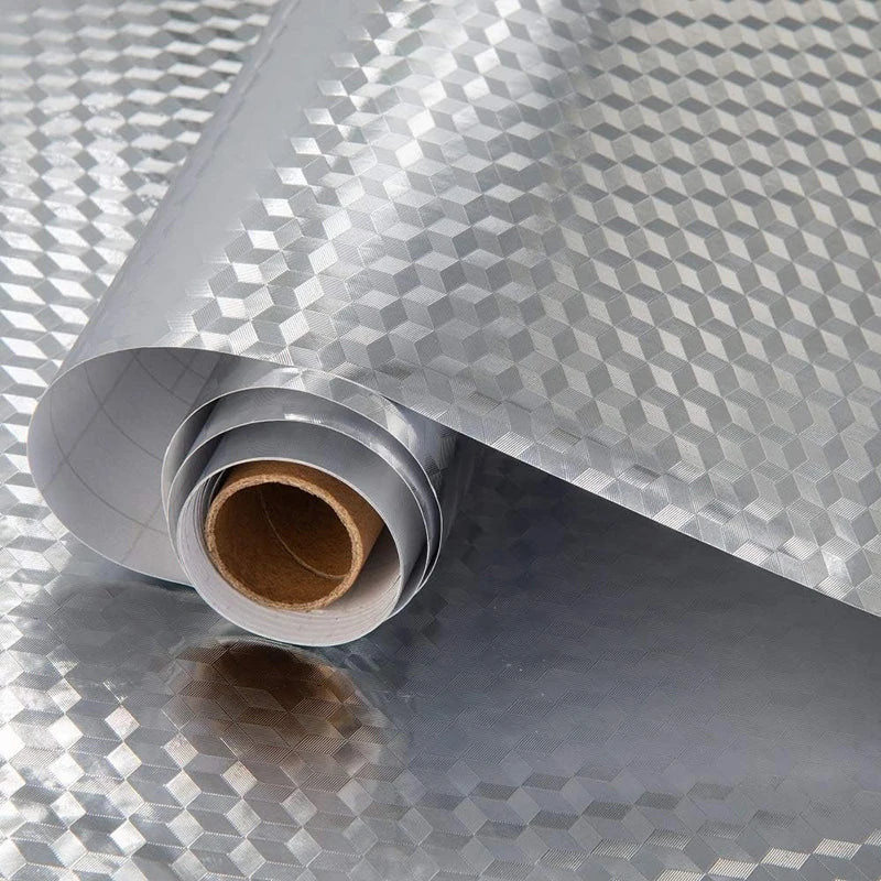 Self-Adhesive Waterproof and Oil-Proof Aluminum Kitchen Sticker Wallpaper