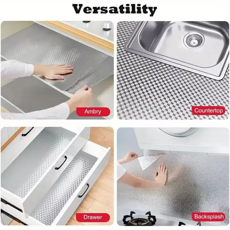 Self-Adhesive Waterproof and Oil-Proof Aluminum Kitchen Sticker Wallpaper