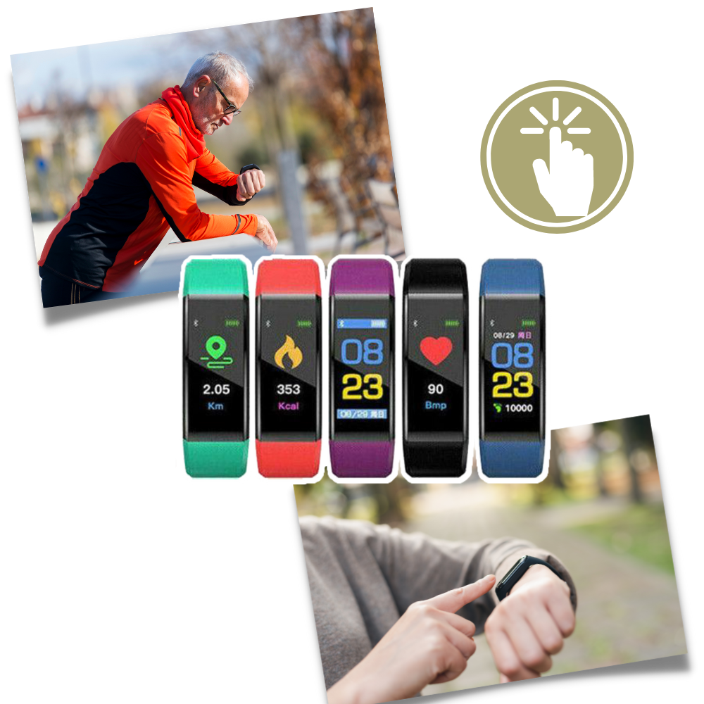 Senior Smartwatch with Health Monitoring and Large Screen