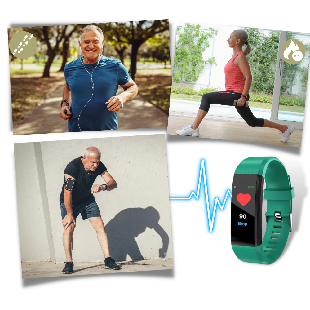 Senior Smartwatch with Health Monitoring and Large Screen
