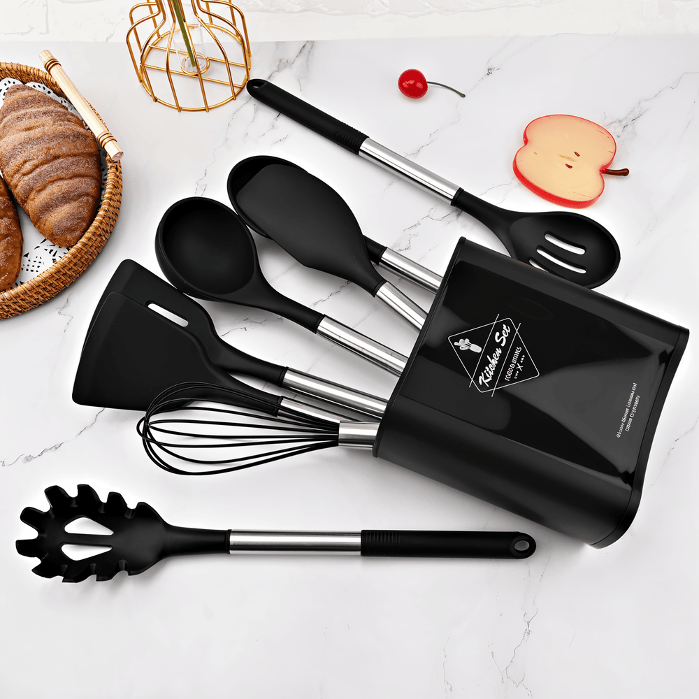 Silicone Kitchen Utensils – Complete 12-Piece Set