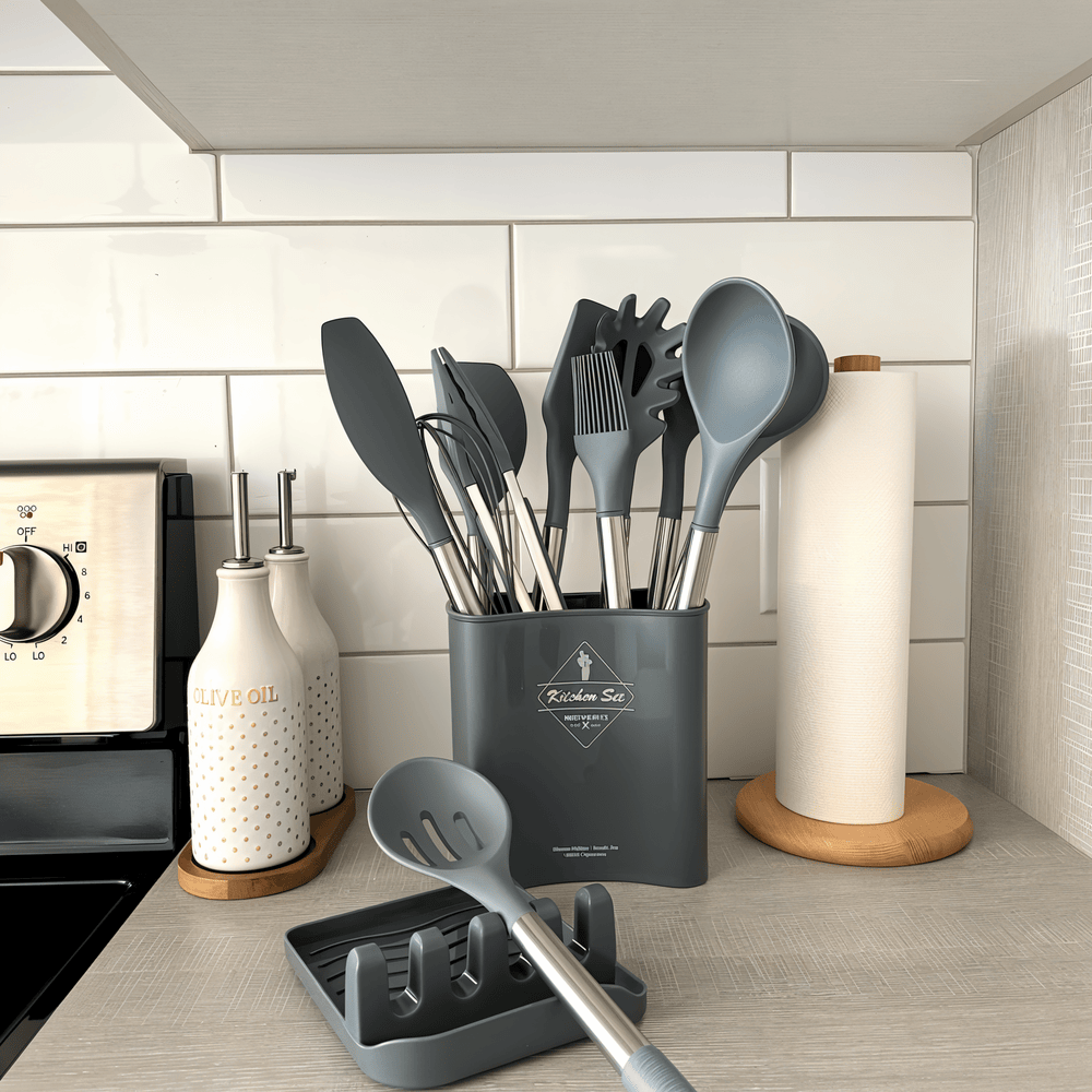 Silicone Kitchen Utensils – Complete 12-Piece Set