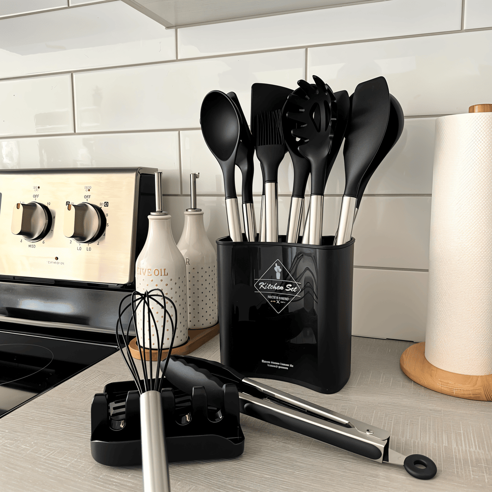 Silicone Kitchen Utensils – Complete 12-Piece Set