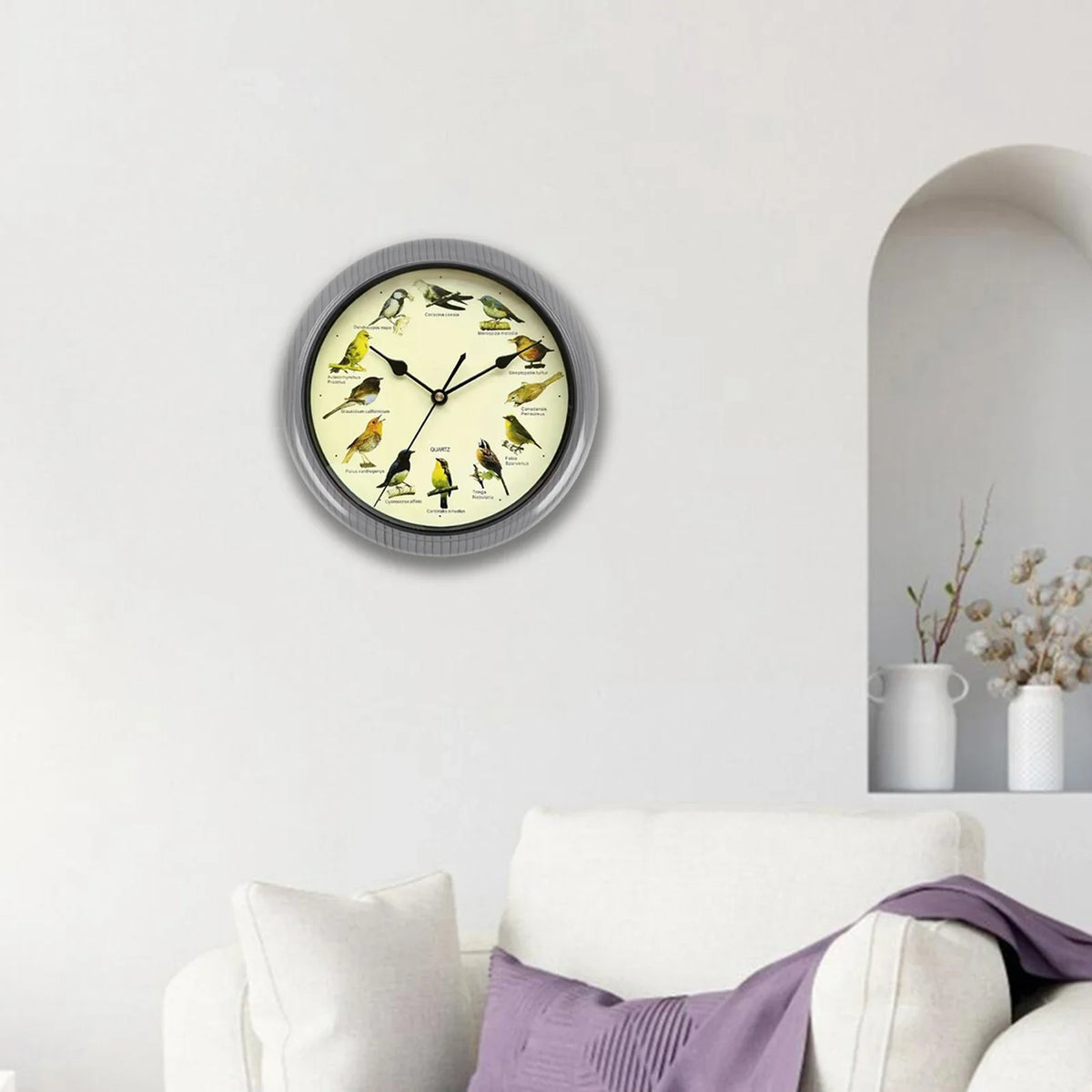 Singing Bird Wall Clock for Home Decoration