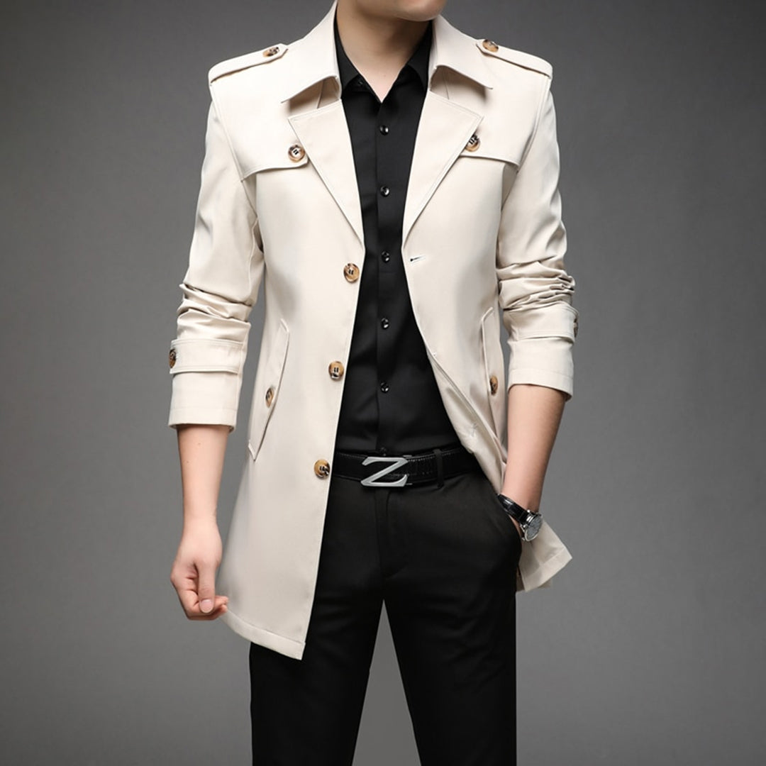 Single-Breasted Lightweight Trench Coat