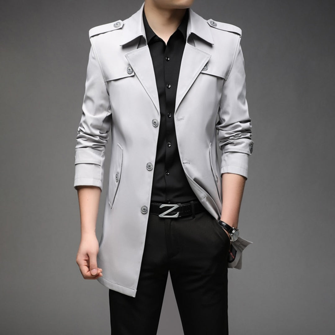 Single-Breasted Lightweight Trench Coat
