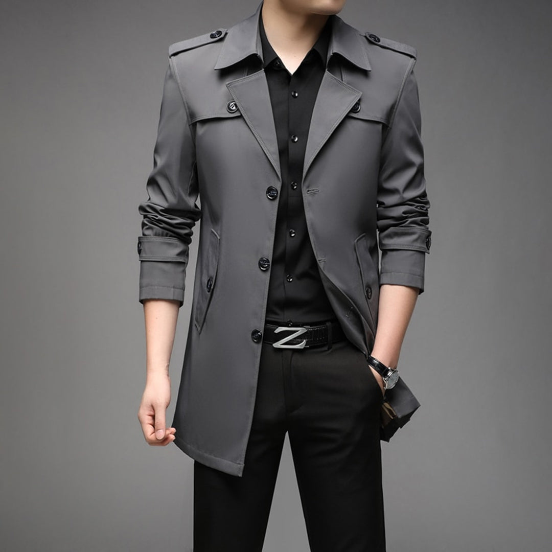 Single-Breasted Lightweight Trench Coat