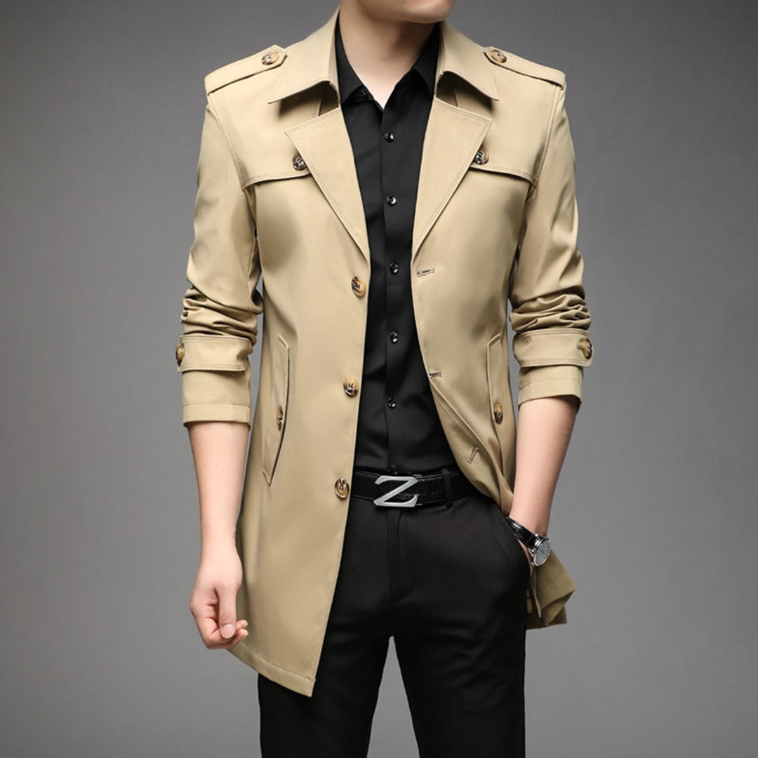 Single-Breasted Lightweight Trench Coat
